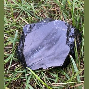 Polished Black obsidian stone/crystal piece